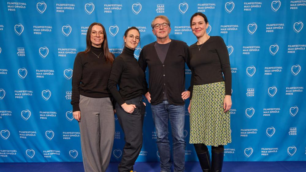 Die Ökumenische Jury beim Max-Ophüls-Filmfestival 2025 (v.l.): Anke Jung, Katja Bury, Gerhard Alt, Barbora Cihelková