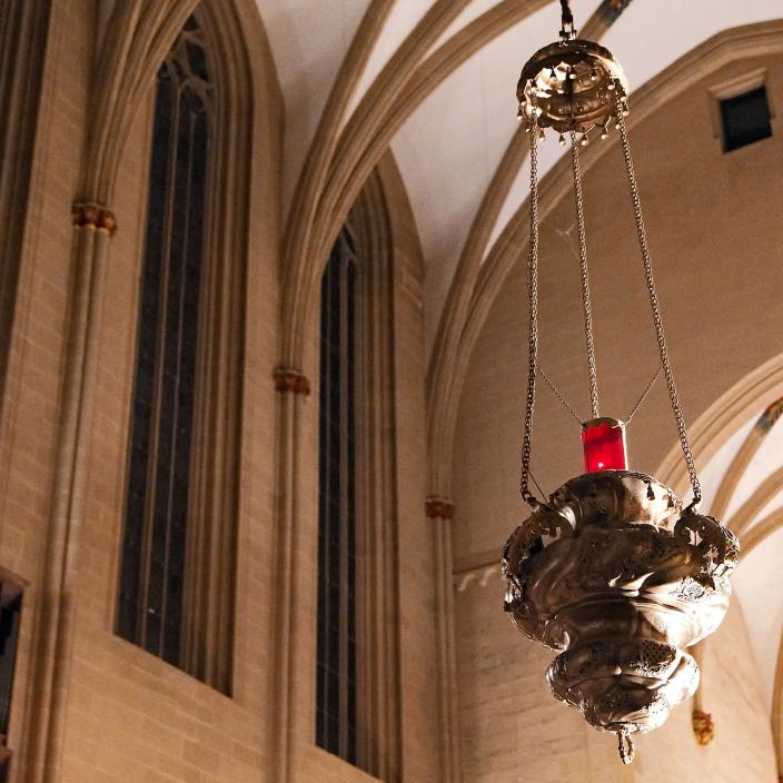 Ewiges Licht in einer 'Kirche