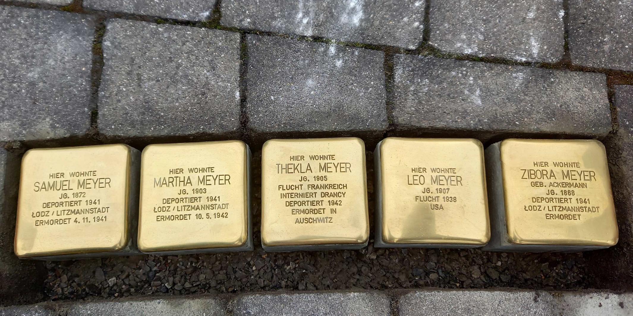 Stolpersteine für Familie Meyer in Fell