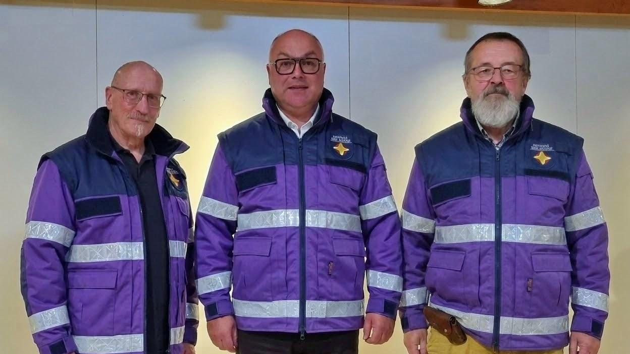 Der neue Vorstand der Notfallseelsorge und Krisenintervention Saarland e.V.: Olaf Riebes, Oliver Besch, Christoph Irsch (von links)